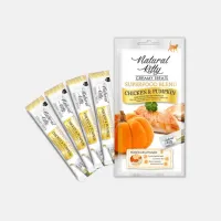 Крем-снек для кошек со вкусом курицы и тыквы Natural Kitty Creamy Treats Chicken & pumpkin 4х12 г