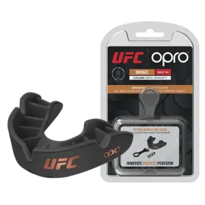 Капа боксерська OPRO Bronze UFC Hologram Black (art.002258001)