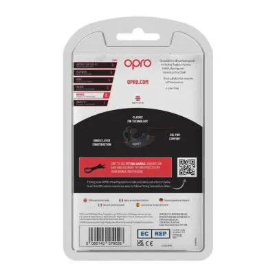 Капа боксерська OPRO Junior Bronze Black (art.002185001)