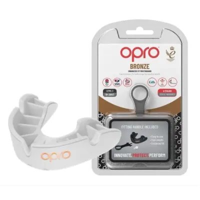 Капа боксерська OPRO Junior Bronze White (art.002185006)