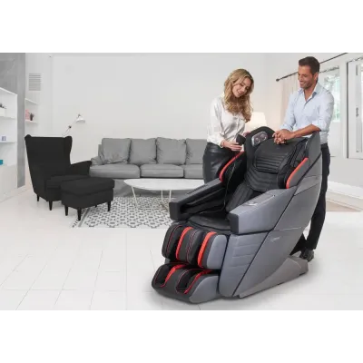 Массажное кресло Casada AlphaSonic III 142x82x124 см Grey Black (101985)