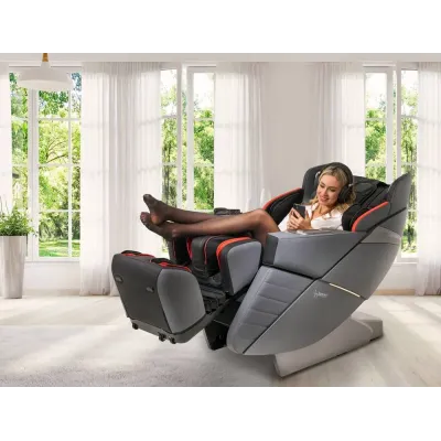 Массажное кресло Casada AlphaSonic III 142x82x124 см Grey Black (101985)