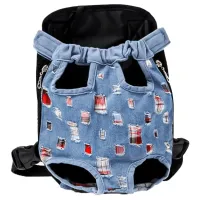 Рюкзак-кенгуру для животных SY210814 Jeans ragged L Голубой (11063-62021)