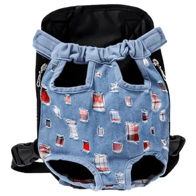 Рюкзак-кенгуру для животных SY210814 Jeans ragged L Голубой (11063-62021)