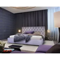 Ліжко двоспальне BNB Arizona Premium 160 х 200 см Simple Фіолетовий Ліжко двоспальне BNB Arizona Premium 160 х 200 см Simple Фіолетовий