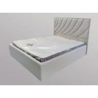 Кровать двуспальная BNB Laurel Comfort 180 x 200 см Экокожа Айвори