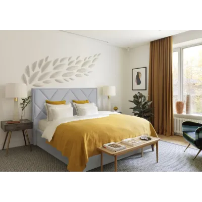 Кровать двуспальная BNB Dracar Premium 160 х 200 см Simple Голубой