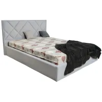 Ліжко двоспальне BNB Dracar Comfort 180 x 200 см Simple Сірий Ліжко двоспальне BNB Dracar Comfort 180 x 200 см Simple Сірий