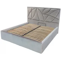 Кровать двуспальная BNB Aurora Premium 140 х 200 см Simple Серый Кровать двуспальная BNB Aurora Premium 140 х 200 см Simple Серый