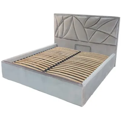 Кровать двуспальная BNB Aurora Premium 180 х 200 см Simple Серый