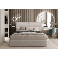 Кровать двуспальная BNB Santa Maria Comfort 160 x 200 см Экокожа Бежевый