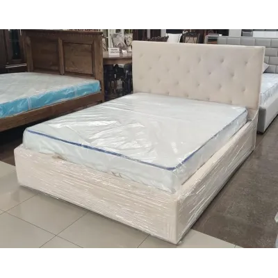 Кровать двуспальная BNB Leandra Premium 180 х 200 см Simple Айвори