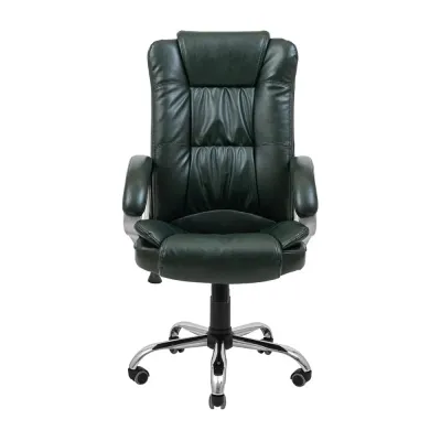 Офисное кресло руководителя Richman California Хром M2 Anyfix Темно-зеленый