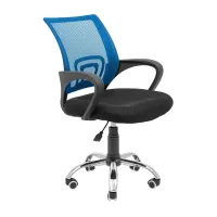 Офисное кресло руководителя Richman Spider Piastra Хром Черно-синий Офисное кресло руководителя Richman Spider Piastra Хром Черно-синий