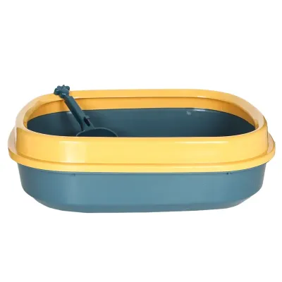 Туалет лоток для кошек с лопаткой Taotaopets 225501 46*38*13 см Индиго (11051-62351)