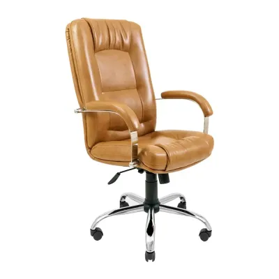 Офисное кресло руководителя Richman Alberto VIP Хром M3 MultiBlock Натуральная Кожа Lux Италия Бежевый Офисное кресло руководителя Richman Alberto VIP Хром M3 MultiBlock Натуральная Кожа Lux Италия Бежевый