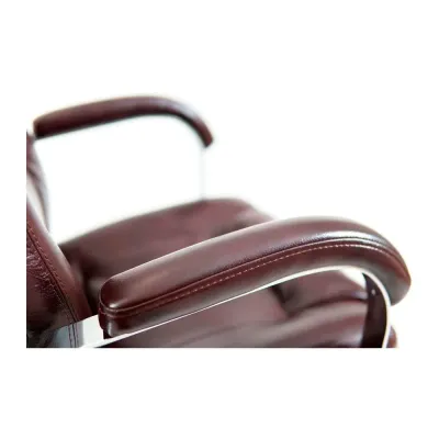Офисное кресло руководителя Richman Alberto VIP Хром M1 Tilt Натуральная Кожа Lux Италия Madras Коричневый Офисное кресло руководителя Richman Alberto VIP Хром M1 Tilt Натуральная Кожа Lux Италия Madras Коричневый