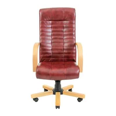 Офісне крісло керівника Richman Atlant VIP Wood Бук M1 Tilt Натуральна Шкіра Lux Італія Madras Бордовий Офісне крісло керівника Richman Atlant VIP Wood Бук M1 Tilt Натуральна Шкіра Lux Італія Madras Бордовий