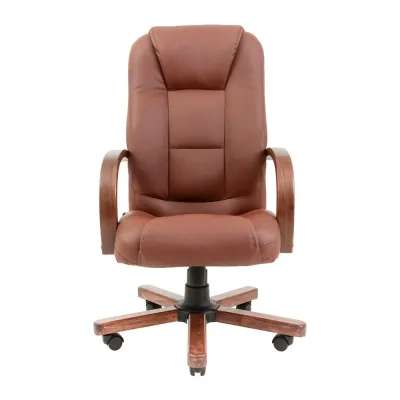 Офисное кресло руководителя Richman Seville VIP Wood M1 Tilt Натуральная Кожа Lux Италия Коричневый Офисное кресло руководителя Richman Seville VIP Wood M1 Tilt Натуральная Кожа Lux Италия Коричневый