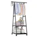 Напольная вешалка-стойка для одежды Coat Rack Triangular передвижная 160х55х42см Black