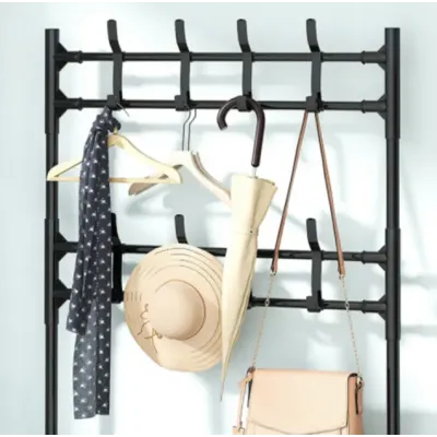 Напольная вешалка-стойка для одежды RIAS New Simple Floor Clothes Rack 151x60x30см Black Напольная вешалка-стойка для одежды RIAS New Simple Floor Clothes Rack 151x60x30см Black