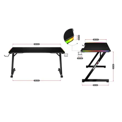 Комп'ютерний стіл HUZARO HERO 2.5 RGB