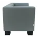 Диван Richman Space Двійка 76 x 150 x 76H см Натуральна Шкіра Lux Італія Madras Сірий