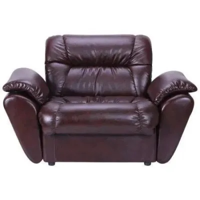 Крісло Richman Vizyt з підлокітниками 87 x 135 x 85H см Натуральна Шкіра Lux Коричневий