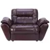 Крісло Richman Vizyt з підлокітниками 87 x 135 x 85H см Натуральна Шкіра Lux Коричневий