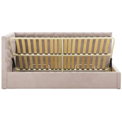 Ліжко Richman Chester з боковою спинкою Comfort 140 x 200 см Rosto 13 Мокко Ліжко Richman Chester з боковою спинкою Comfort 140 x 200 см Rosto 13 Мокко