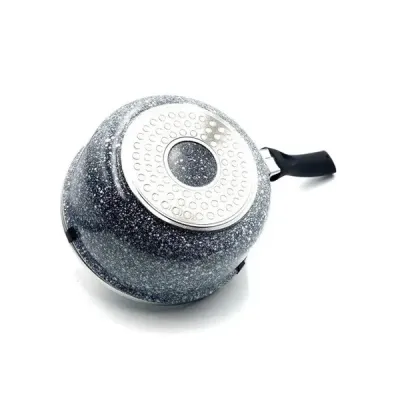 Ковш с крышкой Unique UN-5601 с гранитным антипригарным покрытием 1.3L 16см Grey Ковш с крышкой Unique UN-5601 с гранитным антипригарным покрытием 1.3L 16см Grey