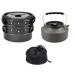 Набор посуды туристический Steel Set GL-C31 3 предмета (каструля, сковородка, чайник) (3_03314)