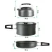 Набор посуды туристический Steel Set GL-C31 3 предмета (каструля, сковородка, чайник) (3_03314)