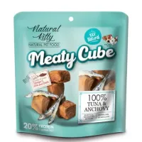 Лакомство для кошек и собак Natural KittyTuna & Anchovy в виде кубиков тунец и анчоусы Pettric 60 г
