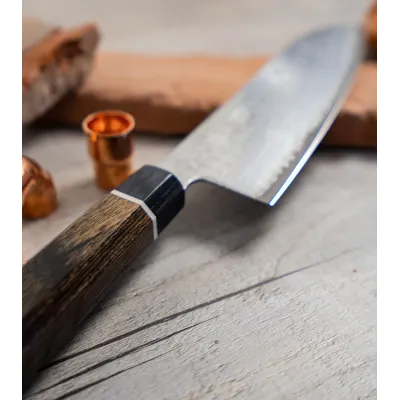 Кухонний ніж Шеф 200 мм Suncraft Senzo Black (BD-05)