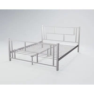 Ліжко двоспальне BNB AmisDesign 160x190 біло-сірий