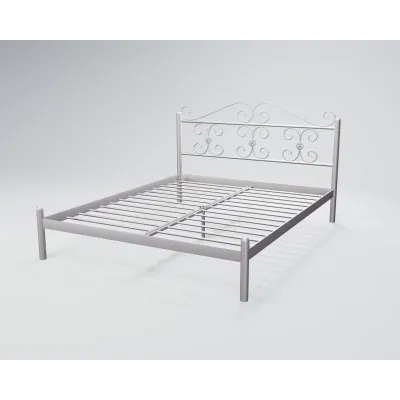 Ліжко двоспальне BNB BegoniyaDesign 140x200 світло-сірий
