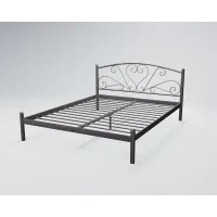 Ліжко двоспальне BNB KarissaDesign 140х200 графіт