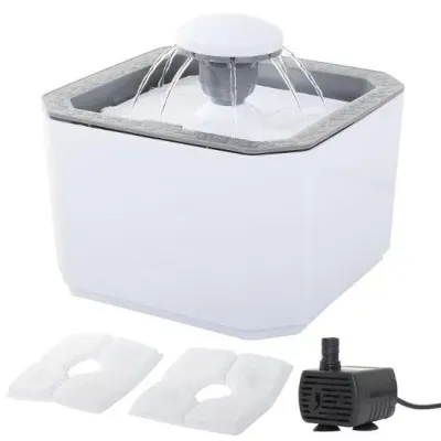 Поилка-фонтан для животных Pet Water Fountain автоматическая USB White (3_03717) Поилка-фонтан для животных Pet Water Fountain автоматическая USB White (3_03717)
