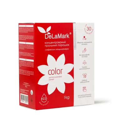 Стиральный порошок DeLaMark Royal Powder Color с эффектом кондиционера 1 кг