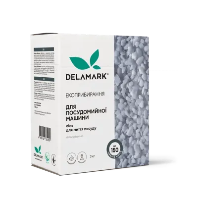 Сіль для посудомийної машини DeLaMark 3 кг Сіль для посудомийної машини DeLaMark 3 кг