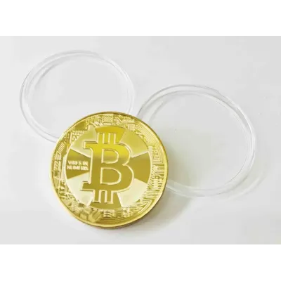 Сувенірна монета Eurs Bitcoin Золотий колір (BTC-G-2)