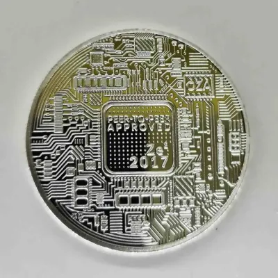 Сувенірна монета Eurs Bitcoin Срібний колір (BTC-S-2) Сувенірна монета Eurs Bitcoin Срібний колір (BTC-S-2)