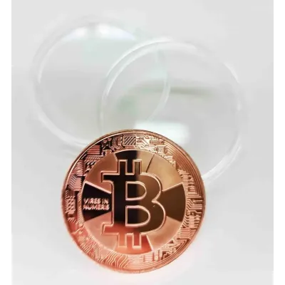 Сувенірна монета Eurs Bitcoin Мідний колір (BTC-M-2)
