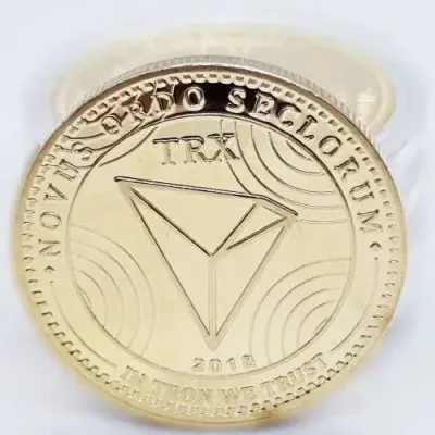 Сувенірна монета Eurs Tron TRX Золотий колір (TRX-G)