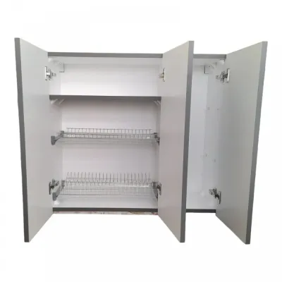 Кухонный пластиковый подвесной шкаф Mikola-M 100 см с покрытием HPL 1122 mat Кухонный пластиковый подвесной шкаф Mikola-M 100 см с покрытием HPL 1122 mat