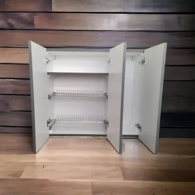 Кухонный пластиковый подвесной шкаф Mikola-M 100 см с покрытием HPL 1122 mat Кухонный пластиковый подвесной шкаф Mikola-M 100 см с покрытием HPL 1122 mat