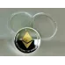 Сувенірна монета Eurs Ethereum ETH Срібно-золотий колір (ETH-G-S)