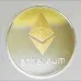 Сувенірна монета Eurs Ethereum ETH Срібно-золотий колір (ETH-G-S)