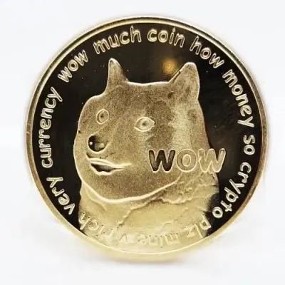 Сувенірна монета Eurs Dogecoin DOGE Золотий колір (DOGE-G)